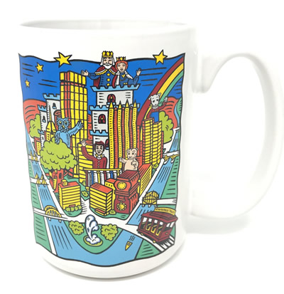 Pittsburgh is Mister Rogers' Neighborhood Coffee Mug Tea Cup 1996 Daniel  Tiger