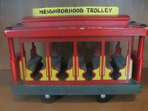 Wooden Trolley Replica - The Mister Rogers' Neighborhood Archive