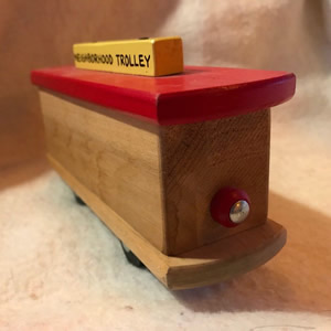 Wooden Trolley Replica - The Mister Rogers' Neighborhood Archive