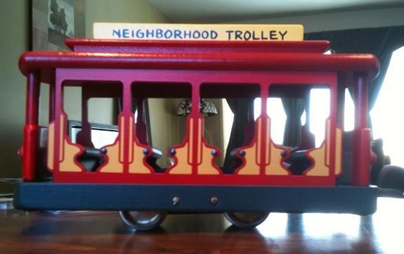 Wooden Trolley Replica (Motorized) - The Mister Rogers' Neighborhood ...